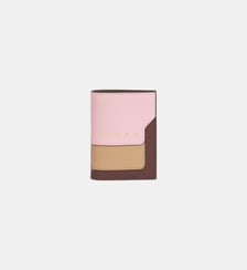 Portefeuille signature en cuir Marni