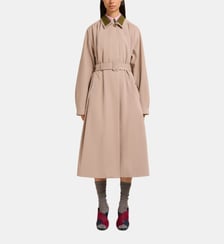 Manteau droit mi-long taille ceinturée Marni