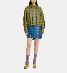 Chemise droite effet ajouré Marni
