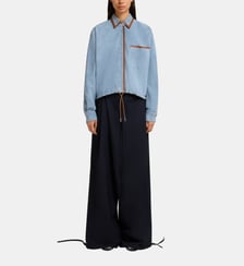 Chemise droite en cuir Marni