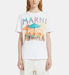 T-shirt ample signature à imprimé  Marni
