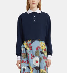 Top polo droit en coton Marni