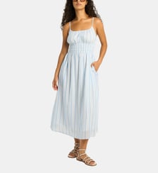 Robe mi-longue Vivi à rayures Petite Mendigote