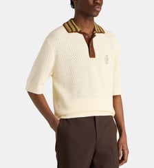 Polo Maille Ajouré D Miroir coton Drôle De Monsieur