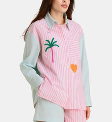 Chemise Tamarindo coton Susanna Blu