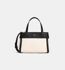 Sac à main Mini Tote crossbody canvas déperlant Calvin Klein