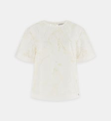 Top droit détails dentelle Guess