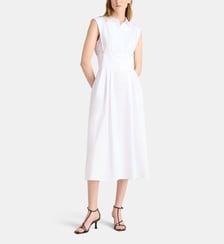 Robe chemise longue sans manches coton Guess