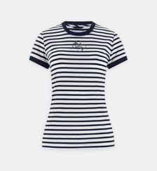 T-shirt droit à rayures Guess