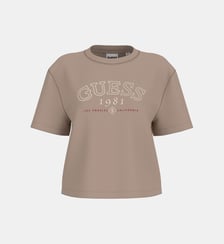 T-shirt droit signature Guess