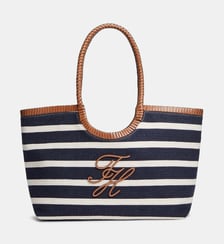 Sac cabas à rayures signature Tommy Hilfiger