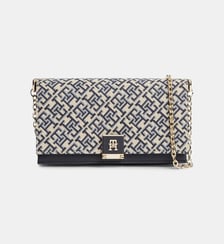 Sac à main chaine imprimé signature Tommy Hilfiger