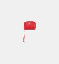 Portefeuille compact zippé Courrèges