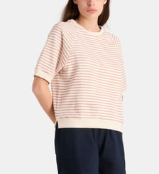 Top Neva rayé en jersey de coton bio gaufré By Bar Amsterdam