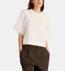 Blouse Olivia broderies coton 
 By Bar Amsterdam