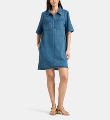 Robe courte Philipe coton denim By Bar Amsterdam