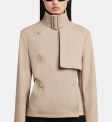 Trench court en coton Courrèges