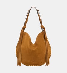 Sac Hobo Oskan en cuir velours Isabel Marant