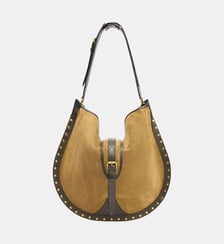 Sac Hobo Oskan en cuir velours Isabel Marant