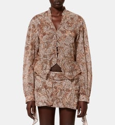 Top ajusté Celeny imprimé col V Isabel Marant