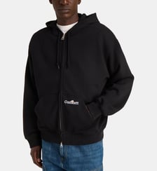 Hoodie zippé Label signature en coton Carhartt WIP