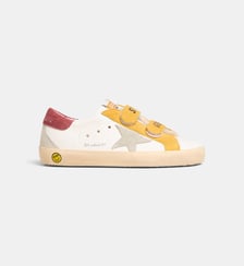 Baskets basses Old School cuir effet usé Golden Goose