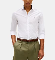 Chemise droite signature Tommy Hilfiger