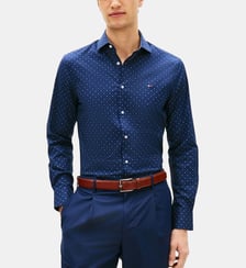 Chemise droite signature Tommy Hilfiger
