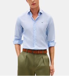 Chemise droite signature Tommy Hilfiger