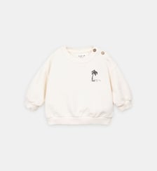 Sweat droit en coton organique molletonné Play Up