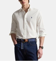 Chemise droite en coton signature Polo Ralph Lauren