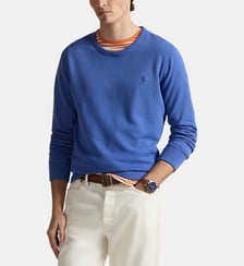 Sweat droit en molleton de coton mélangé signature Polo Ralph Lauren