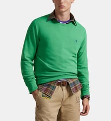 Sweat droit en molleton de coton mélangé signature Polo Ralph Lauren