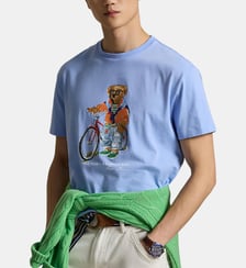 T-shirt Mc Bear ajusté imprimé signature Polo Ralph Lauren