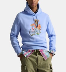 Sweat à capuche droit Bear Harbor en coton mélangé avec imprimé Polo Ralph Lauren