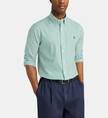 Chemise droite à rayures en coton signature Polo Ralph Lauren