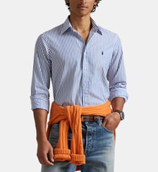Chemise droite à rayures en coton signature Polo Ralph Lauren