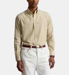 Chemise droite à rayures en coton signature Polo Ralph Lauren