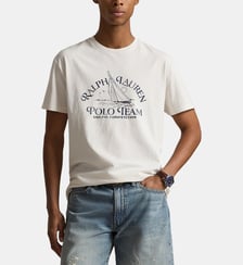 T-shirt droit en coton imprimé Polo Ralph Lauren