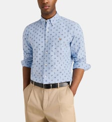Chemise custom fit équestre Oxford coton Polo Ralph Lauren