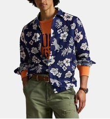 Chemise safari tropicale classique lin Polo Ralph Lauren