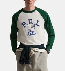 T-shirt à manches logues droit en coton Polo Ralph Lauren