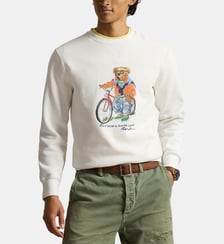 Sweat droit imprimé signature Polo Ralph Lauren