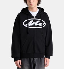 Hoodie zippé en coton Arte