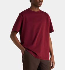 T-shirt droit coton signature et motif abstrait au dos Arte