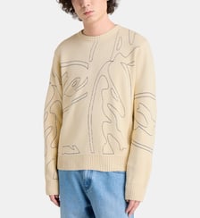 Pull à logo brodé en maille de coton Arte