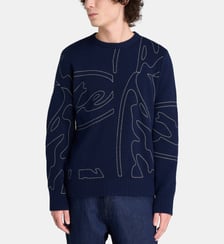Pull à logo brodé en maille de coton Arte