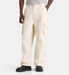Pantalon cargo ample en sergé de coton Arte