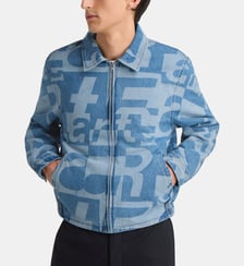 Veste ample Denim allover en coton Arte