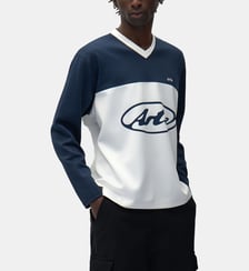 T-shirt coton bicolore manches longues Arte